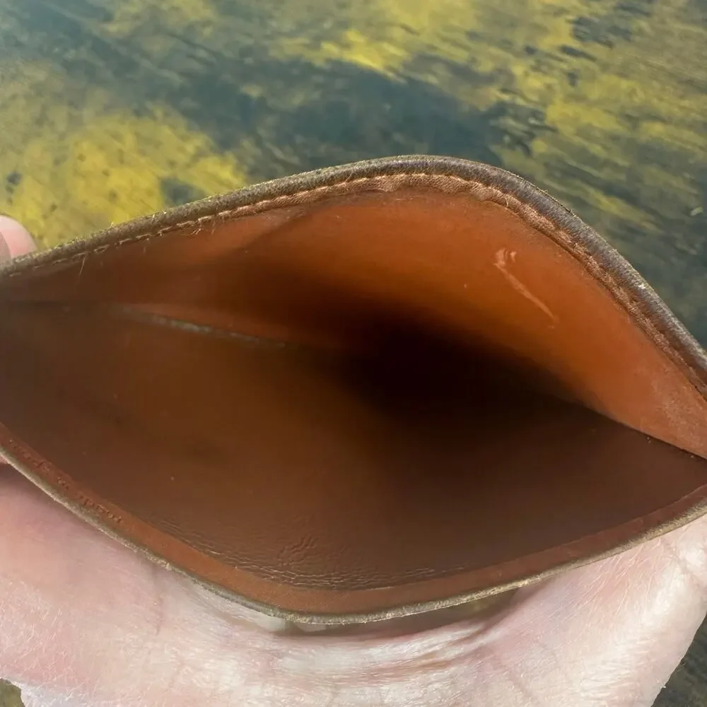 Louis Vuitton Vintage Brown Epi Leather‎ Slim Wallet Card Holder